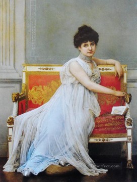 Retrato de una mujer noble Jan van Beers Pinturas al óleo